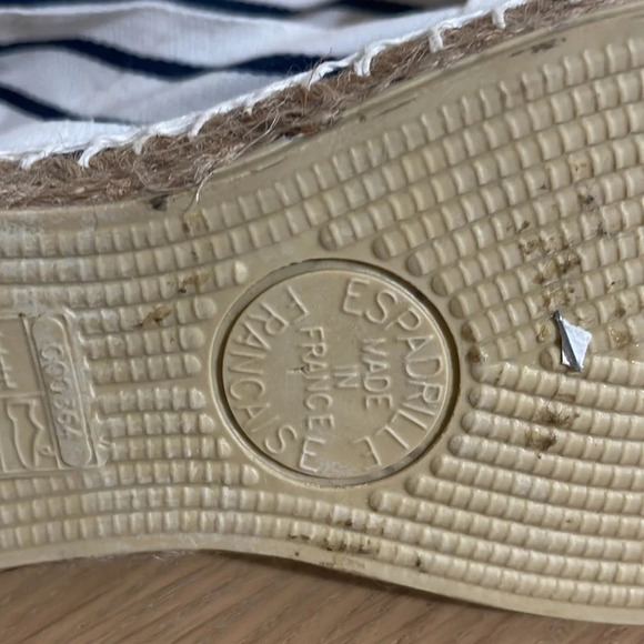 Francais Womens Espadrille Striped Braided Flat Slip On Striped sz 43 (11 USA) - Picture 8 of 13